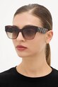 Солнцезащитные очки Kurt Geiger London KENSINGTON однотонная с деталью коричневый 4739530679