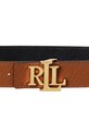 Akcesoria Lauren Ralph Lauren pasek skórzany 412974558 brązowy