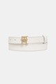 Kožený opasok Tommy Hilfiger biela AW0AW17496