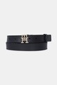 Tommy Hilfiger pasek skórzany granatowy AW0AW17496
