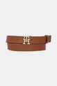 Шкіряний ремінь Tommy Hilfiger коричневий AW0AW17496