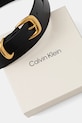 Αξεσουάρ Δερμάτινη ζώνη Calvin Klein LV04K7012G μαύρο