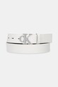 Calvin Klein pasek skórzany biały LV04K7018G