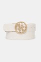 Ζώνη Guess PHOEBE απομίμηση λείου δέρματος λευκό BW9253.P5335
