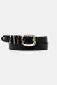 Pinko cintura in pelle nero 105465.A2QK