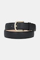 A.P.C. pasek skórzany ceinture rose czarny PXBHZ.F65215
