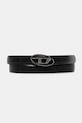 Diesel curea de piele OVAL D LOGO B-1DR STRASS 20 negru X09972.P6958