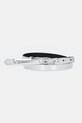 Diesel pasek OVAL D LOGO B-1DR 15 imitacja skóry licowej srebrny X10423.P1660