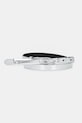 Diesel cintura OVAL D LOGO B-1DR 15 finta pelle fiore argento X10423.P1660