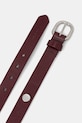 Sisley pasek 6QBXWL037 bordowy AW25
