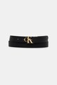 Dvostrani remen Calvin Klein imitacija zrnate kože crna LV04F7044G