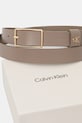 Akcesoria Calvin Klein pasek skórzany LV04F7050G beżowy