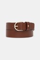 Kožený pásek Tommy Hilfiger hnědá AW0AW17757