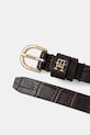 Tommy Hilfiger pasek skórzany AW0AW17758 brązowy AW25