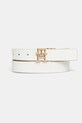 Tommy Hilfiger pasek skórzany biały AW0AW17768