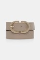 Tommy Hilfiger pasek skórzany beżowy AW0AW17972
