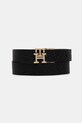Tommy Hilfiger curea de piele cu două fețe negru AW0AW18019