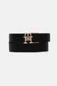 Tommy Hilfiger curea de piele cu două fețe AW0AW18019 negru AW25