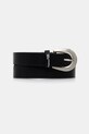 Kožený opasok Karl Lagerfeld Jeans čierna A4W33094