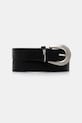 Karl Lagerfeld Jeans pasek skórzany czarny A4W33094