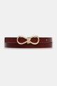 HUGO curea de piele burgundia 50554103