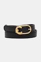 Coccinelle curea de piele LIZARD negru E3.TBN.11.24.01