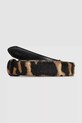Δερμάτινη ζώνη Karl Lagerfeld A4W33024 καφέ AW25