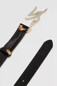 Δερμάτινη ζώνη Karl Lagerfeld καφέ A4W33024