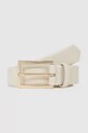 Δερμάτινη ζώνη Karl Lagerfeld μπεζ A4W33132