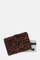 Kurt Geiger London etui na karty skórzane brązowy 5018439289