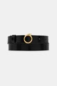 Δερμάτινη ζώνη Trussardi μαύρο B351B000003N
