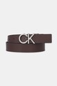 Calvin Klein pasek skórzany dwustronny brązowy LV04D7034G