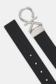 Oboustranný kožený pásek Calvin Klein LV04D7035G černá AW25