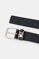 Tommy Jeans pasek skórzany AM0AM13414 granatowy AW25