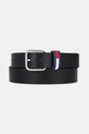 Tommy Jeans curea de piele negru AM0AM13415