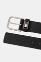 Tommy Jeans pasek skórzany AM0AM13687 czarny AW25