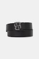 Αναστρέψιμη δερμάτινη ζώνη BOSS μαύρο 50529609