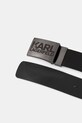 Karl Lagerfeld pasek skórzany 554437.815300 czarny AW25