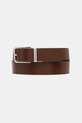 Δερμάτινη ζώνη Trussardi B353B000009N σκούρο μπλε AW25