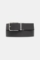 Δερμάτινη ζώνη Trussardi B353B000009N μαύρο AW25