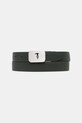 Δερμάτινη ζώνη Trussardi B346B000010N καφέ AW25