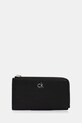 Calvin Klein portfel imitacja skóry licowej czarny LV04F1032G