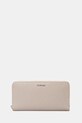 Гаманець Calvin Klein імітація лицьової шкіри бежевий LV04F1073G