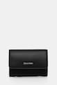 Πορτοφόλι Calvin Klein απομίμηση λείου δέρματος μαύρο LV04F1030G