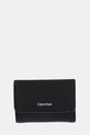 Peňaženka Calvin Klein jednofarebný čierna LV04F1038G
