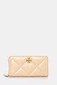 Tory Burch portfel skórzany Kira Diamond Quilt skóra licowa beżowy 154989.700