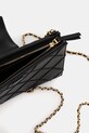 Tory Burch poșetă de piele Fleming 167250.001 negru