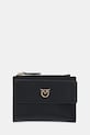 Δερμάτινο πορτοφόλι Pinko λείο δέρμα μαύρο 103612.A0F1