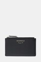 Emporio Armani portfel skórzany skóra licowa czarny EW003035.AF19568