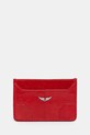 ZADIG&VOLTAIRE etui na karty skórzane Planet friendly czerwony LWBA02517